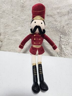 Jellycat Nutcracker Plush Red and Black Nutcracker Soldier Decorative Doll
